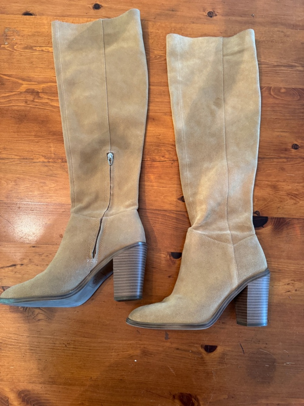 BP Suede Knee-High Block Heel Boots sz 9